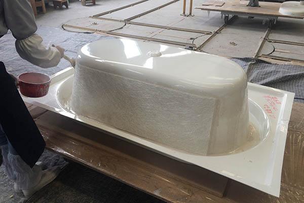 Custom GRP enclosure hand lay-up